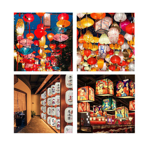 Vendita calda Festival cilindrico Nicro pubblicità LED Kerze mit Lichtern metà autunno Japanisch Koreanisch Seiden all'aperto laterne - Product Image 4