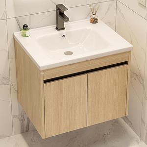 Mueble de Baño de Pared de Alta Gama con Lavabo Integrado, <span class=keywords><strong>Muebles</strong></span> de Baño Modernos <span class=keywords><strong>para</strong></span> Proyectos de Apartamentos y Hoteles - Product Image 5