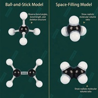 Kit de 240 Piezas de Atómicos de Plástico ABS para Química Orgánica e Inorgánica, Modelo de Estructura Molecular con Certificación CE y CPC, con Herramienta para Desenlazar