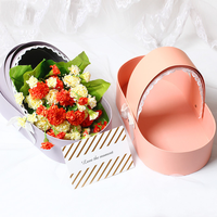Boîtes à fleurs en carton roses boîte en papier pour l'emballage des fleurs