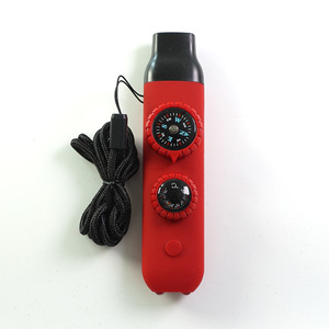 Kit de survie multifonctionnel 7-en-1 avec sifflet, matériau ABS, cadran analogique, <span class=keywords><strong>boussole</strong></span> compacte d'urgence et loupe - Product Image 6