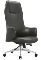 Chaise de bureau exécutive moderne en cuir et maille, style course, avec massage, hauteur réglable, vérin à gaz certifié et base en acier