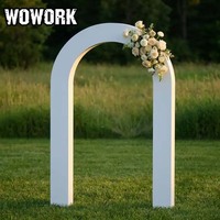 WOWORK 2026 Vente en gros Grande haie artificielle en métal de 7 et 8 pieds pour décoration murale extérieure de mariage et de fête