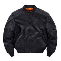 Blouson aviateur décontracté en nylon OEM, coupe ample, court, imperméable, avec col montant, pour homme, idéal pour les activités de plein air transfrontalières - Vente en gros