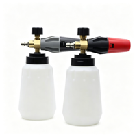 Pistolet à mousse en acier, lance à neige, canon 1L, pulvérisateur d'eau haute pression, bouteille de nettoyage, lavage de voiture