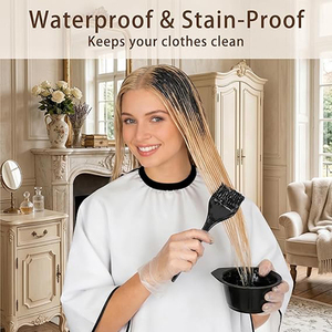 Capa de Maquillaje Personalizada con Logotipo para Salón de Belleza, Estudiantes y Artistas de Maquillaje, Impermeable, Corta, para Corte de Cabello, Capas Cosméticas - Product Image 5