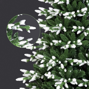 Árbol de Navidad Artificial con Puntas Blancas de PE y PVC, con Base, para Decoración del Hogar (Envío desde EE. UU.) - Product Image 5