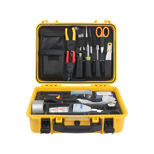 FCST210601 Montage Basic Fiber Optic Tool Kit Fusion Splicing Toolkit Voor Ftth Netwerk Installatie Met Fiber Cleaver & Cutter