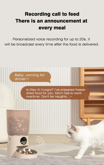 Smart Control Food Portions Pet Feeder Automatic Feeder Food Water For Pet Dog Cat