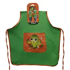 Grembiuli - DL253G U Garden Kids - Colore: Verde - Dimensioni: 50 cm di lunghezza x 48 cm di larghezza. Lunghezza cravatta: 55 cm - Product Image 2