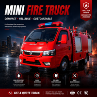 Mini camion de pompiers municipal avec pompe à eau de 20 L/s |   Fournisseur OEM d'usine