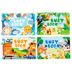 Activités d'apprentissage pour tout-petits <span class=keywords><strong>Livre</strong></span> éducatif silencieux pour enfants Jouets Montessori pour enfants de 3 ans <span class=keywords><strong>Livre</strong></span> sensoriel occupé - Product Image 6