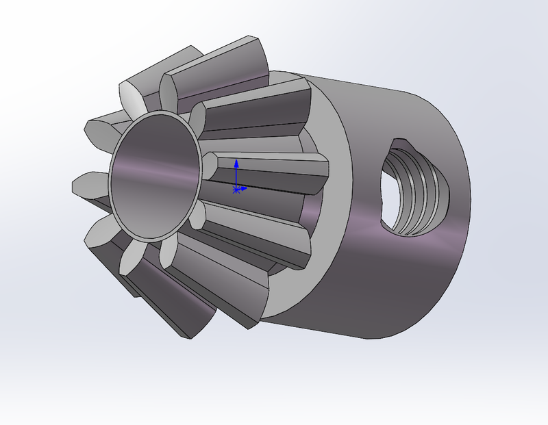 Small Spiral Steel Straight Bevel Gear