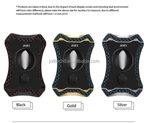 Nouveau coupe-cigares de luxe portable multifonctionnel 4-en-1 en acier inoxydable en forme de V, doublement pliable, avec porte-cigares - Product Image 6