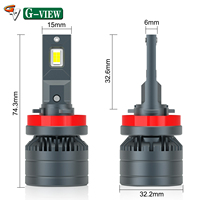 Phare à LED pour voiture Haute puissance 105W Feux à LED pour voiture H7 H8 H10 H16 H4 9005 9006 Feux de croisement H8 H11 Ampoules de phare à LED