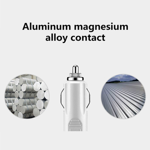 Led Thuốc lá nhẹ hơn 3-cách ổ cắm Splitter sạc điện 12V-24V Adapter DC + 2USB cổng cắm - Product Image 6