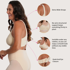 Essential Daily Comfort Soutien-gorge sans fil pour femme Oversize Gather Collect Accessoire Seamless Breast Modal Naked Bra - Product Image 3