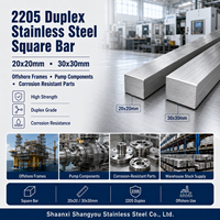 Barre carrée en acier inoxydable duplex 2205 20x20mm 30x30mm pour cadres offshore, composants de pompes et pièces résistantes à la corrosion