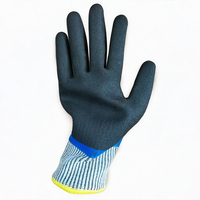 Guantes Anticorte de Alto Rendimiento con Doble Capa de Nitrilo y Recubrimiento Arenoso, con Excelente Agarre, Nivel E/5 EN388