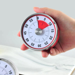 Temporizador mecánico de cocina Reloj de Cuenta Regresiva manual <span class=keywords><strong>visual</strong></span> de 60 minutos con soporte magnético trasero No se requieren baterías - Product Image 4