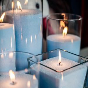 Handmade Pearled Soy <b>Candles</b> <b>in</b> <b>Glass</b> <b>Jar</b> Cylinder Scented <b>Candle</b> for Home Decoration - Product Image 1