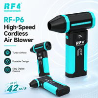 Ventilateur portable mini RF4 RF-P6 en métal, 5 vitesses, pour refroidissement de cartes mobiles et téléphones, outil de dépoussiérage, garantie 1 an