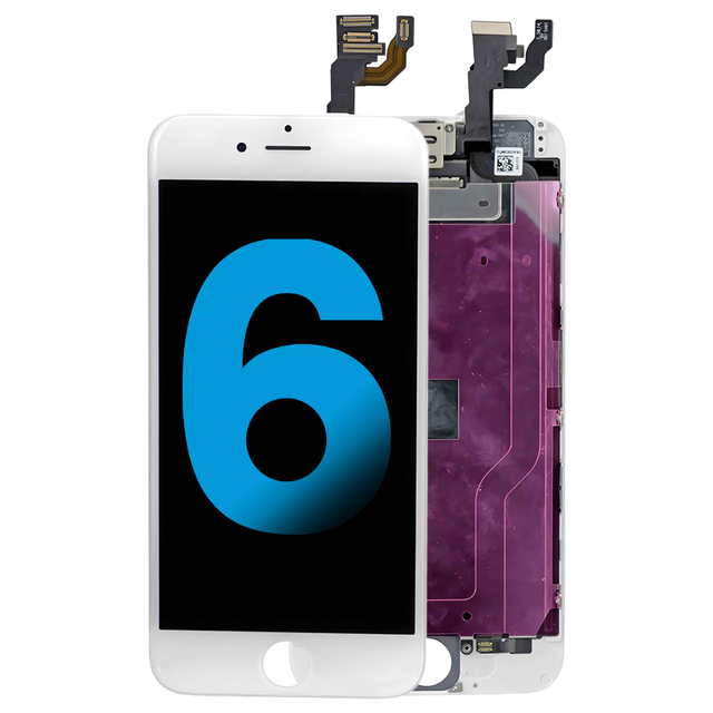 Mobile Phone 6G LCD Display Touch Screen Assembly with Front Camera Sensor Flex Cable Earpiece for Iphone 6 Replacement