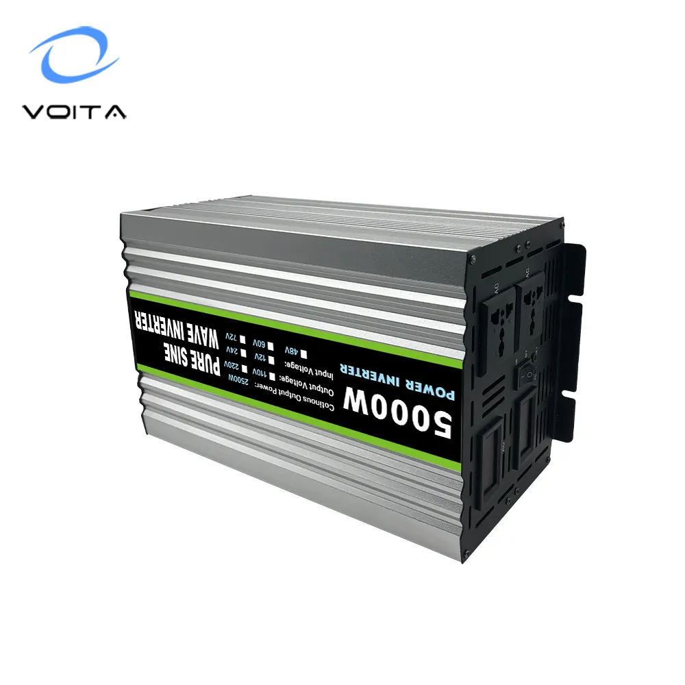 high quality 12V 24V inverter pure sine wave 5000w with Over temperature protection