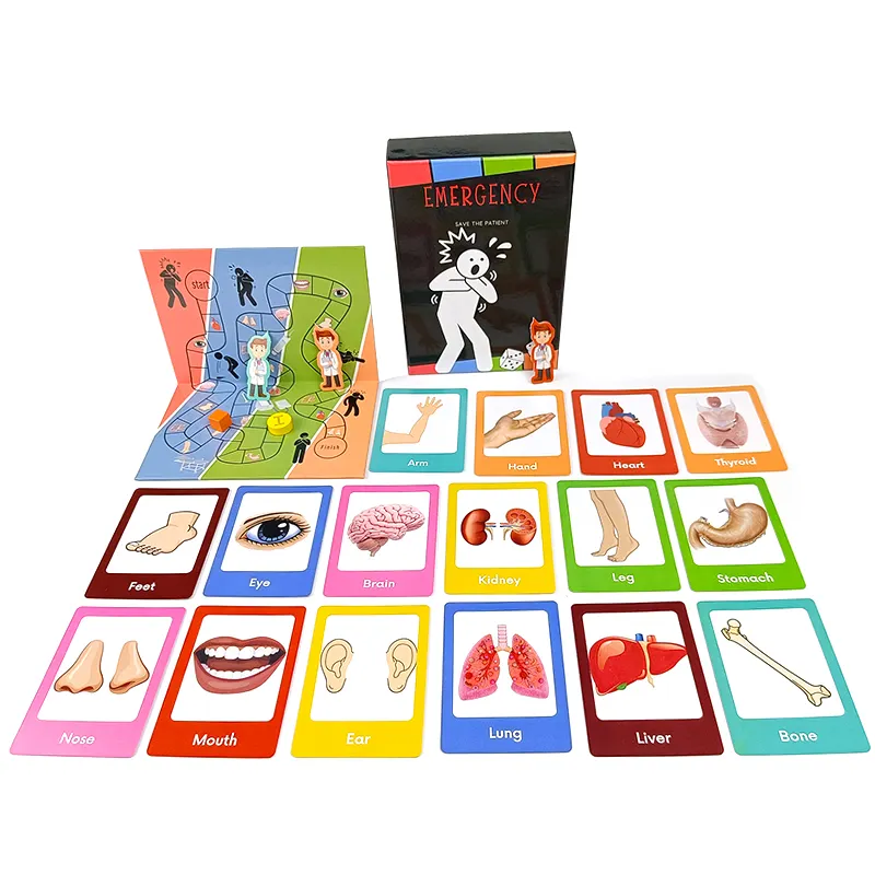 Desain cetak kustom permainan papan Mini produsen grosir Permainan papan anak-anak dewasa untuk keluarga