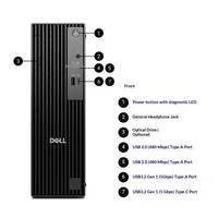Harga Pabrik Dell Pro QCS1250 Desktop Baru Intel Core I7-14700 RAM 8GB/16GB SSD 256GB/512GB Komputer Bisnis Rumah Kantor