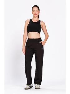 Pantalon large uni noir en Lycra pour femme Munns & Mars – Coupe universelle, décontracté, idéal pour le quotidien, les voyages et les activités sportives (vente en gros) - Product Image 2