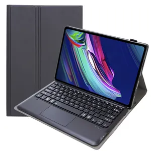 En son tablet klavye ile deri kılıf Lenovo Xiaoxin için ipad Pro 12.6 inç ayrılabilir B kablosuz Touchpad ile klavye durumda