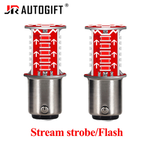 ไฟเบรกแฟลช1157 <span class=keywords><strong>Strobe</strong></span> หลอดไฟ <span class=keywords><strong>Led</strong></span>,P21W 1156 BA15S BAY15D W21W โคมไฟท้ายรถไฟถอยหลัง30SMD 4014ลำแสงสีแดง - Product Image 2