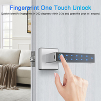 Cerradura inteligente sin llave para puerta, cerrojo de seguridad con huella dactilar, contraseña, APP TUYA, Hotel, apartamento