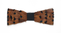 Broche naturelle faite à la main personnalisée épinglette plume noeud papillon pour hommes cadeau fête de mariage smoking cravate Costume vêtement accessoire