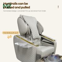 Meubles de spa de luxe sur mesure, chaises de spa pour les pieds, fauteuil de massage électrique pour pédicure et ensemble de table de manucure pour salon de manucure