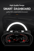CarPlay Inalámbrico Android Auto, Velocímetro Digital con Pantalla LCD de 12.3 Pulgadas para Serie 1 E81 E82 E87 E88 GPS