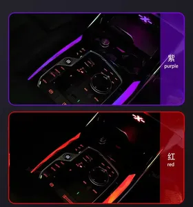 Pour 2022-2024 <span class=keywords><strong>BMW</strong></span> nouveau X3 X4 <span class=keywords><strong>IX3</strong></span> G01 G02 cristal Console centrale selle lumière 11 couleurs LED décoratif lampe ambiante garniture <span class=keywords><strong>intérieur</strong></span> - Product Image 3