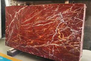 Design d'intérieur et décoration avec comptoirs en quartzite rouge poli de luxe, application intérieure de luxe, design graphique en marbre - Product Image 3