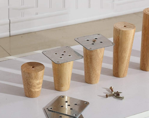 Made in Vietnam Modern Heavy Duty Solid Rubber <b>Wood</b> Furniture <b>Legs</b> - Product Image 3