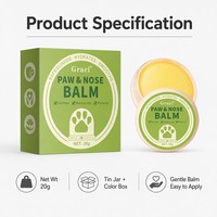 Baume pour les pattes et le museau des animaux Graci, crème protectrice hydratante apaisante naturelle pour chiens et chats, pattes sèches et gercées, 20g, vente en gros OEM