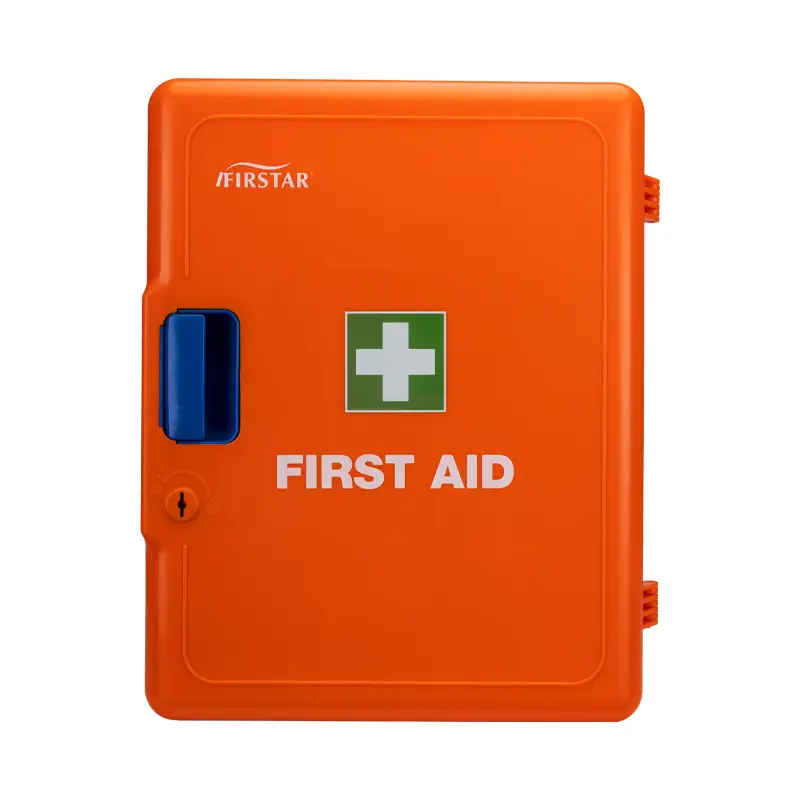 Firstar Wall Mount Factory Office Shelf Style First Aid Kit for 25 person