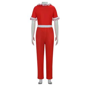 Disfraz de Halloween Retro Gótico Rojo con Parches para Mujer, Traje de Carnaval Oscuro para Fiesta y Actuación en Escenario - Product Image 4