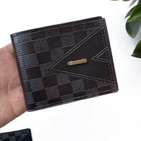 Grosir dompet lipat ganda murah kulit pu pria desa Turki