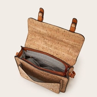 Sac à bandoulière en liège pour femme avec fermeture éclair, style bohème tendance, sacs à main