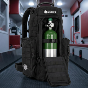 Sac à dos pour bouteille d'oxygène en Cordura/Nylon 1000D, sac de transport portable pour bouteille d'O2 EMS, sacs à gaz médicaux personnalisables pour premiers intervenants - Product Image 3