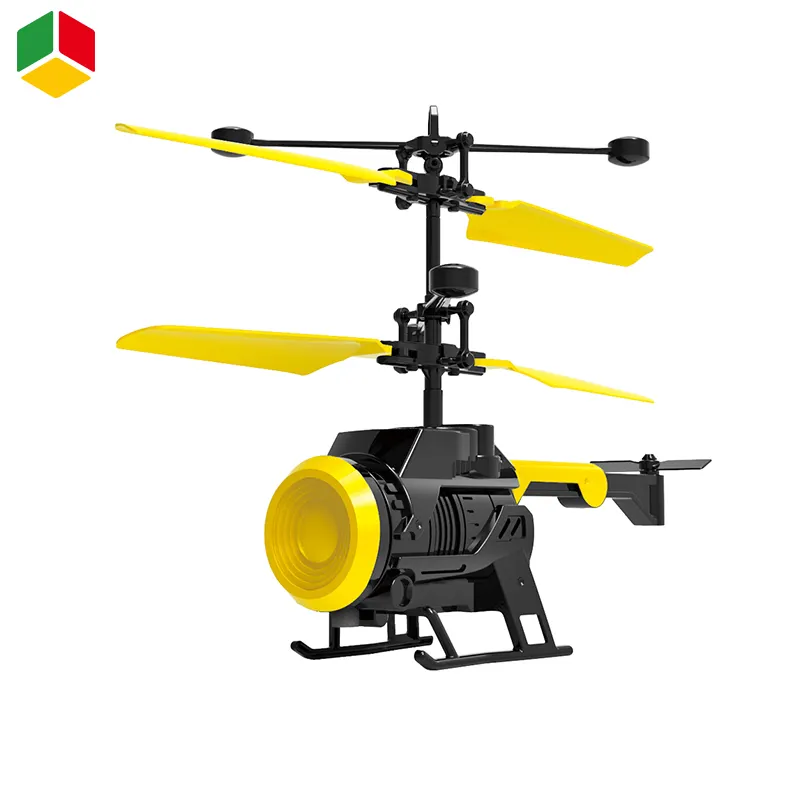 QS OEM Children 2 Channel External Infrared Gesture Remote Sensing Mini RC Helicopter Toys with Gyro