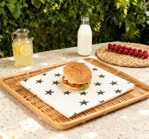 Papier d'emballage pour burger écologique sans plastique, papier ciré biodégradable pour les plats à emporter - Product Image 2