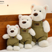 Boneka Plush Berkualitas Tinggi Grosir Pabrik Berbagai Ukuran dengan Desain Westie yang Lucu dan Isian Kapas PP Elastis Tinggi
