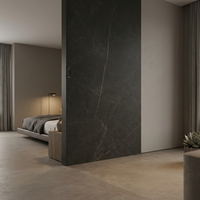 Carreaux muraux et de sol en pierre frittée JBN gris espagnol mat pour salon, chambre, salle à manger et aménagement paysager - Grande dalle, 1ère qualité